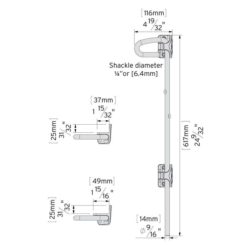 Gate latch Black