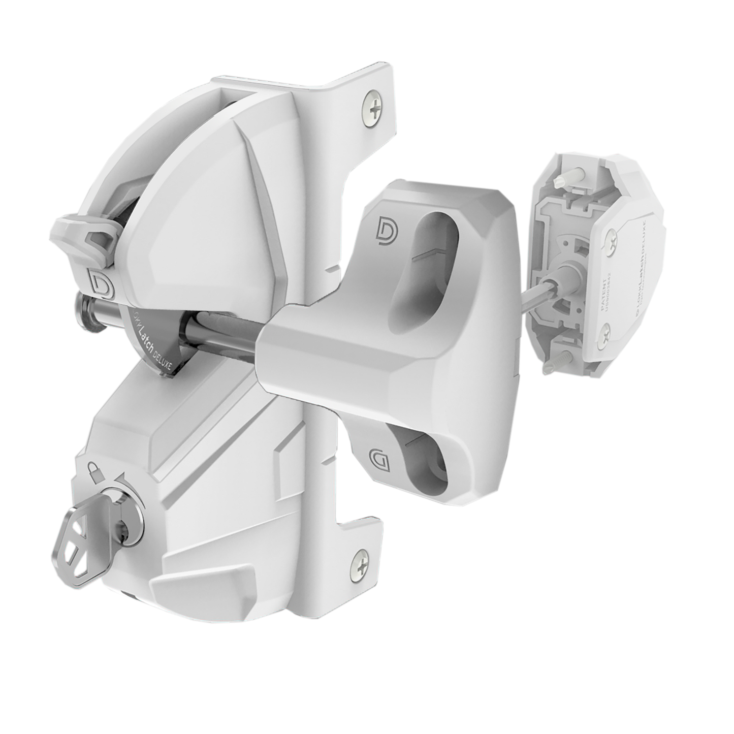 Gate latch White